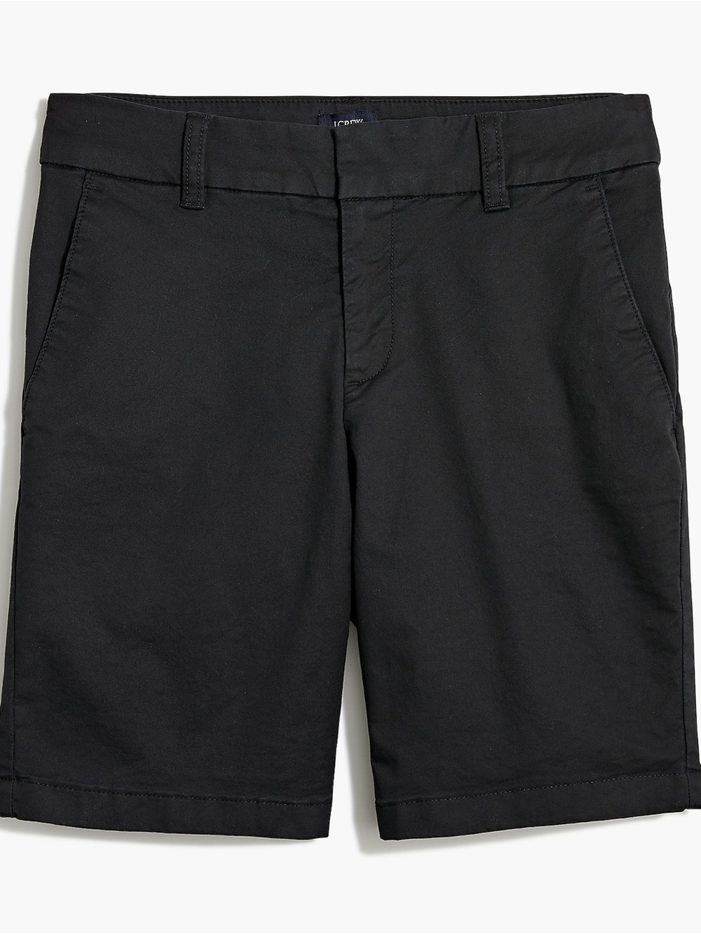 J. Crew Factory Black Flat-Front Chino Shorts